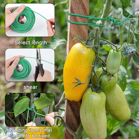 YDSL easy-to-use garden tie helps quick, damage-free plant fixing.