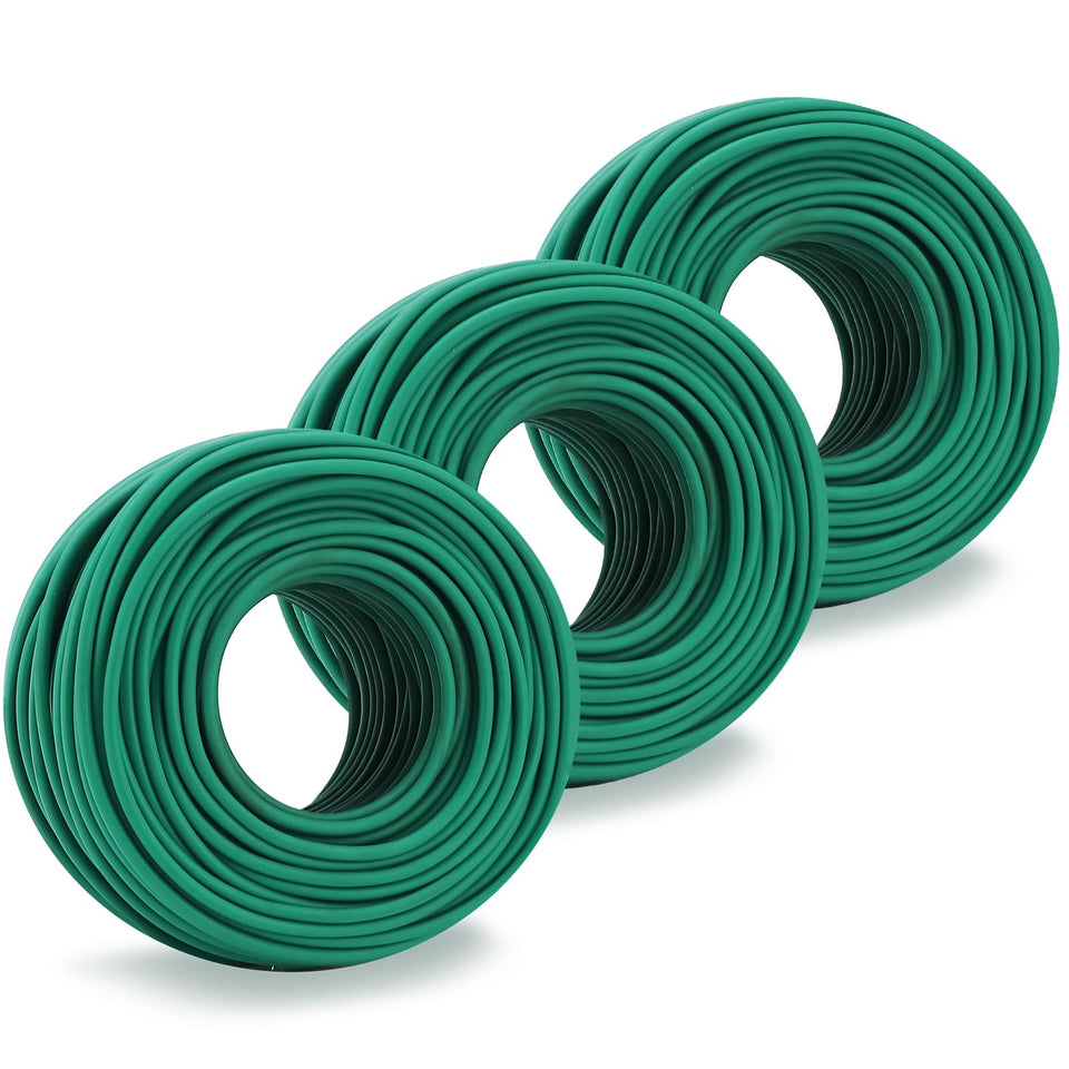 YDSL soft plant tie 100ft green pack for gentle, reusable plant support