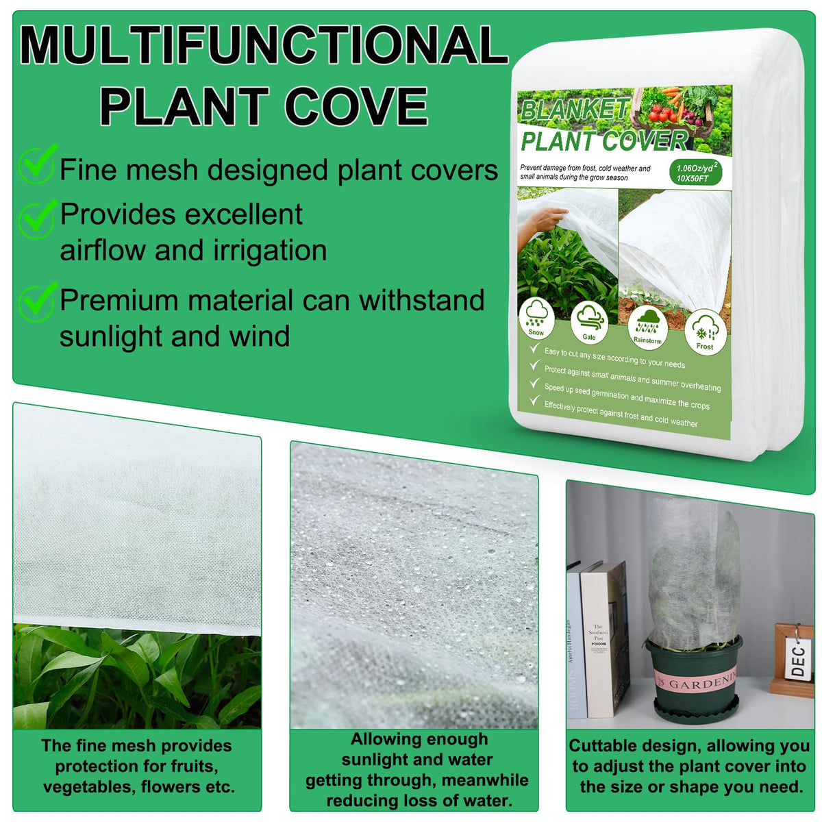 YDSL Plant Cover protects vegetables under a breathable canopy.