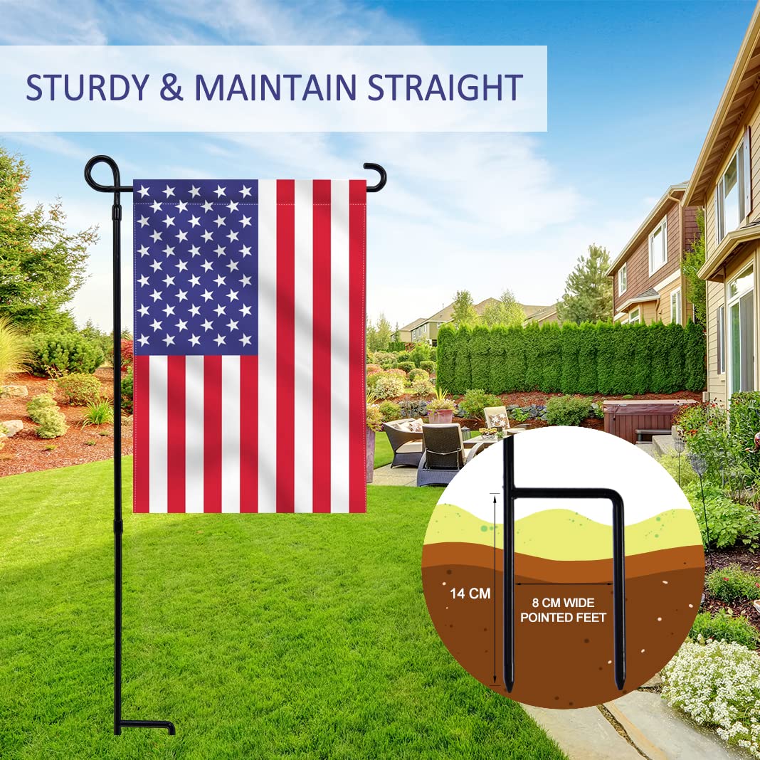 YEAHOME assembly joints create a secure seamless flag stand setup.