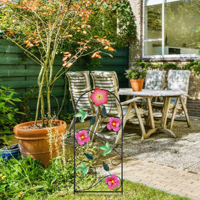 YEAHOME arched stake adds height and visual interest to low blooms
