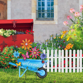 YEAHOME anti-rust metal construction withstands outdoor weather.