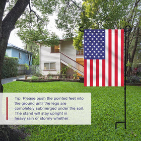YEAHOME flag stand fits standard 12-5in flags for versatile displays.