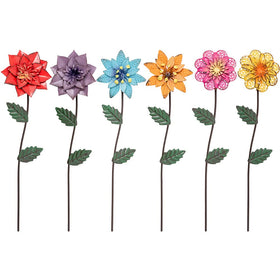 YEAHOME daisy garden stake with colorful petals for yard decor.