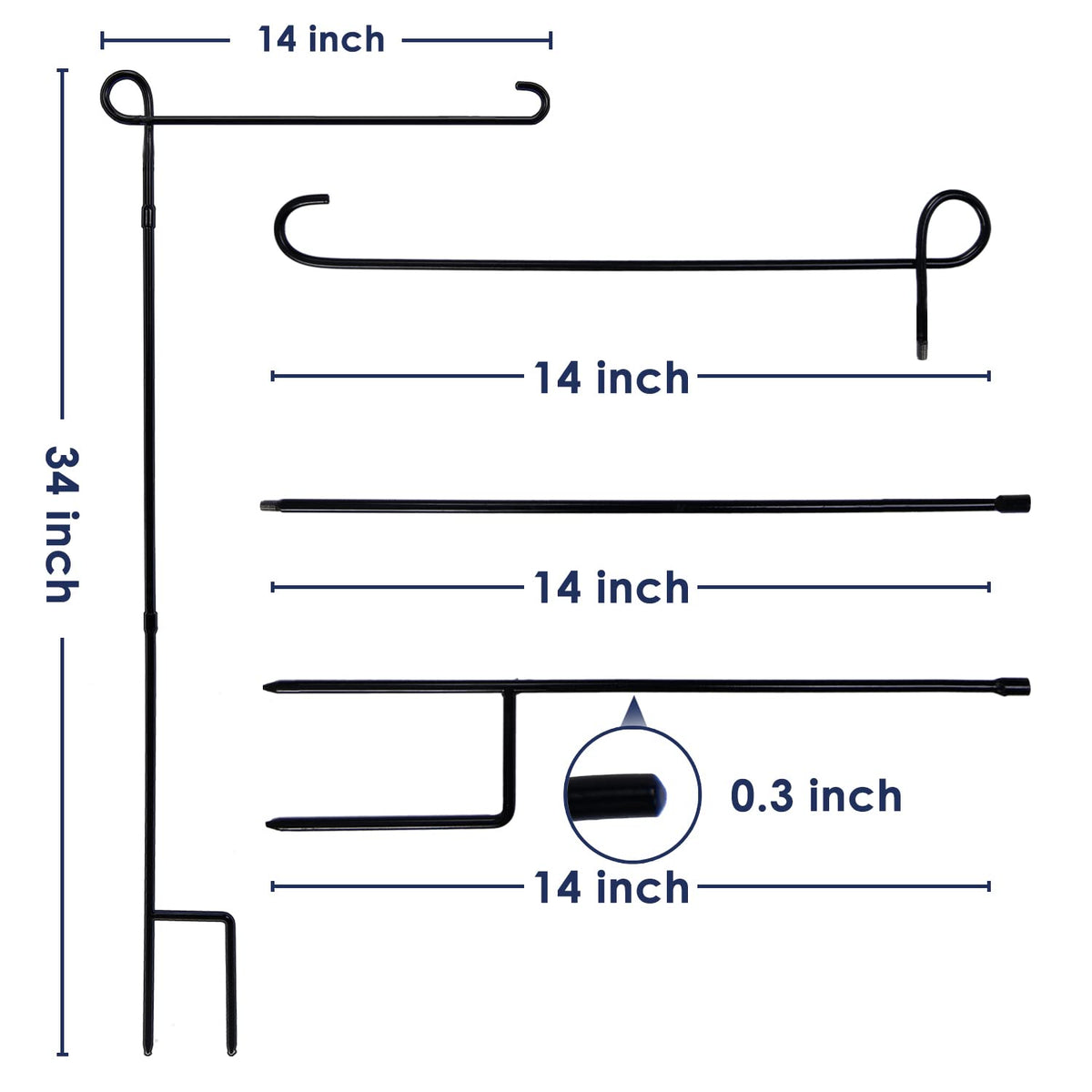 YEAHOME garden-display flag stand is ideal for holidays and seasonal decor.