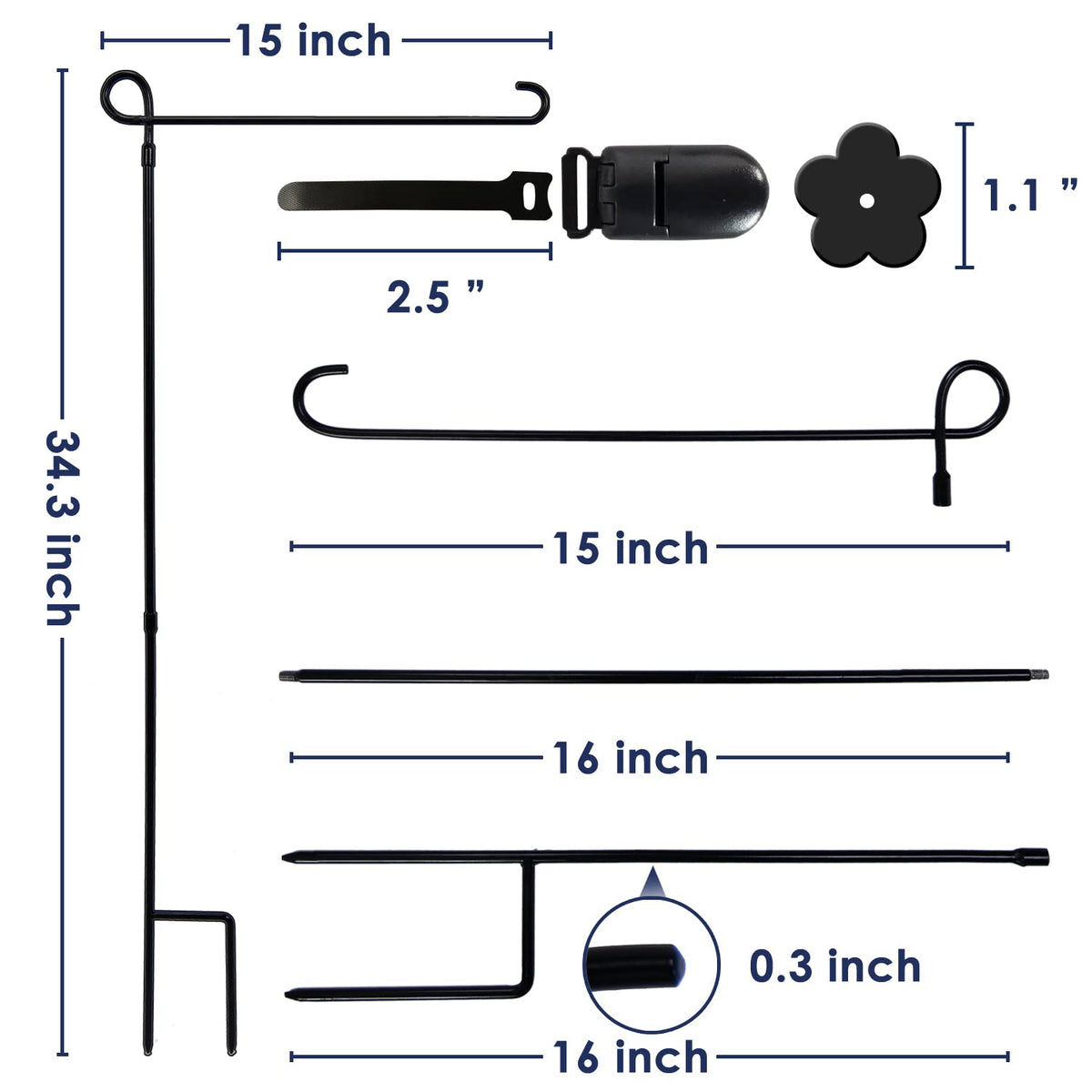10 cm wider pointed feet on YEAHOME stand enhance ground stability