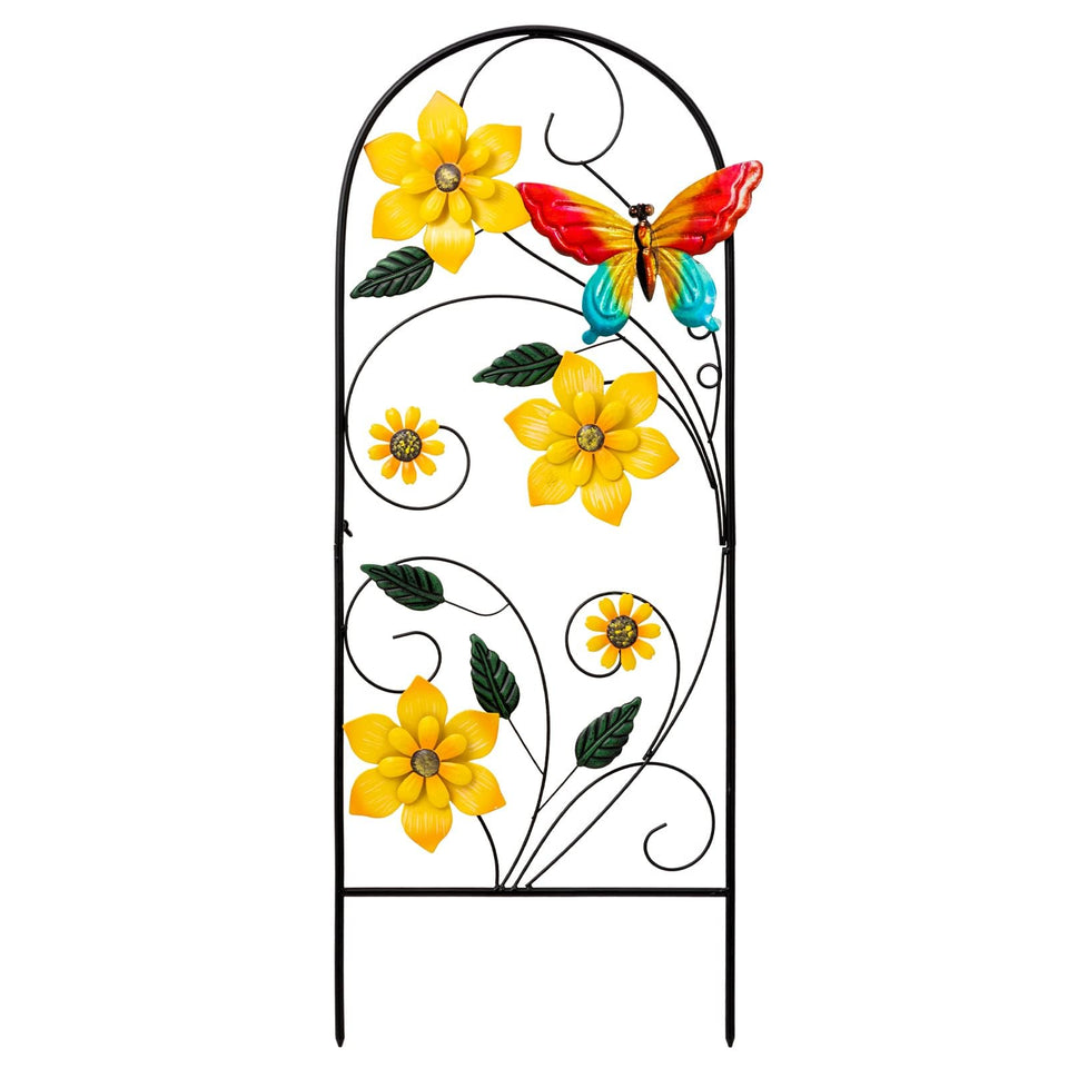 YEAHOME 33-inch butterfly garden stake for outdoor display