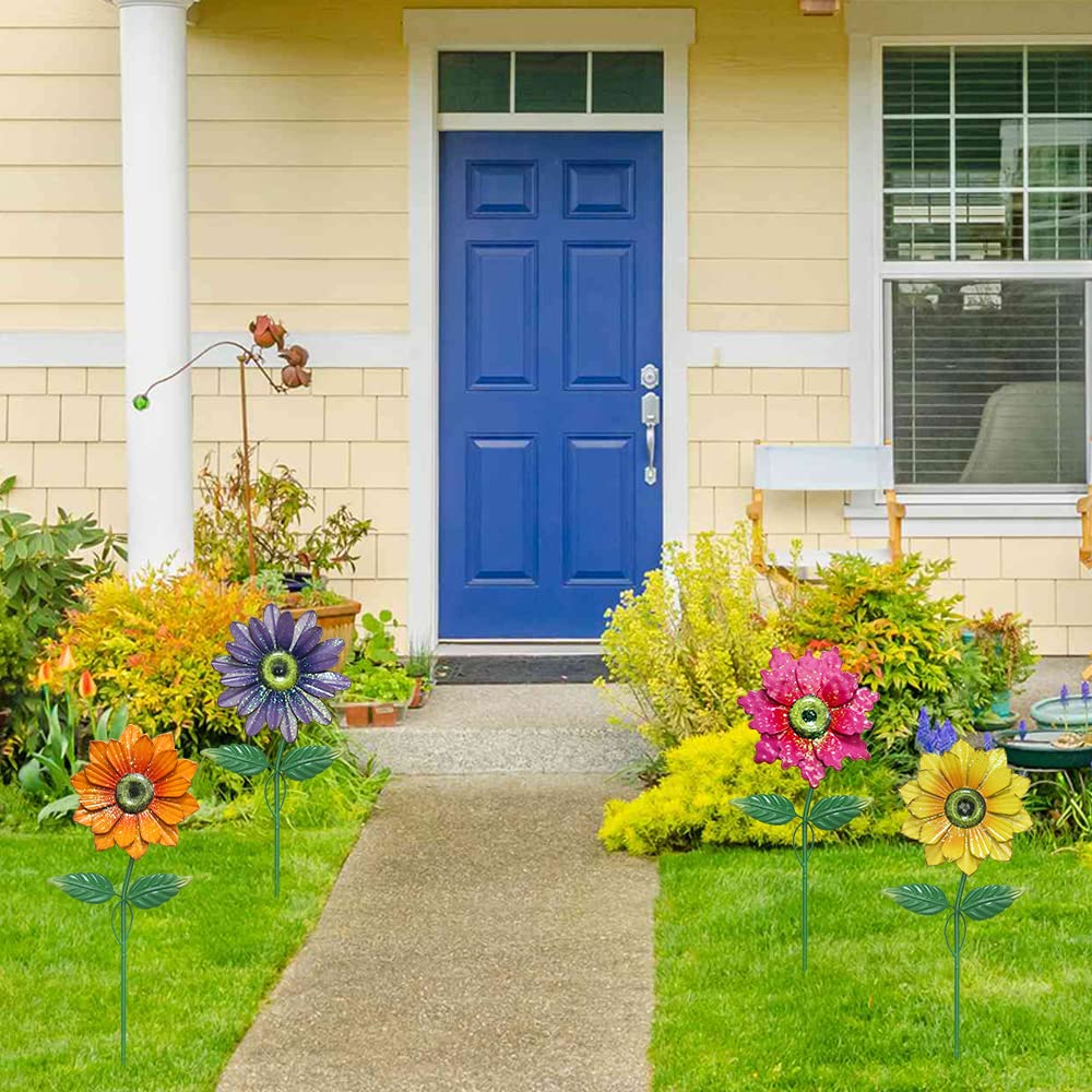 YEAHOME outdoor paint stake resists weather for year-round color.