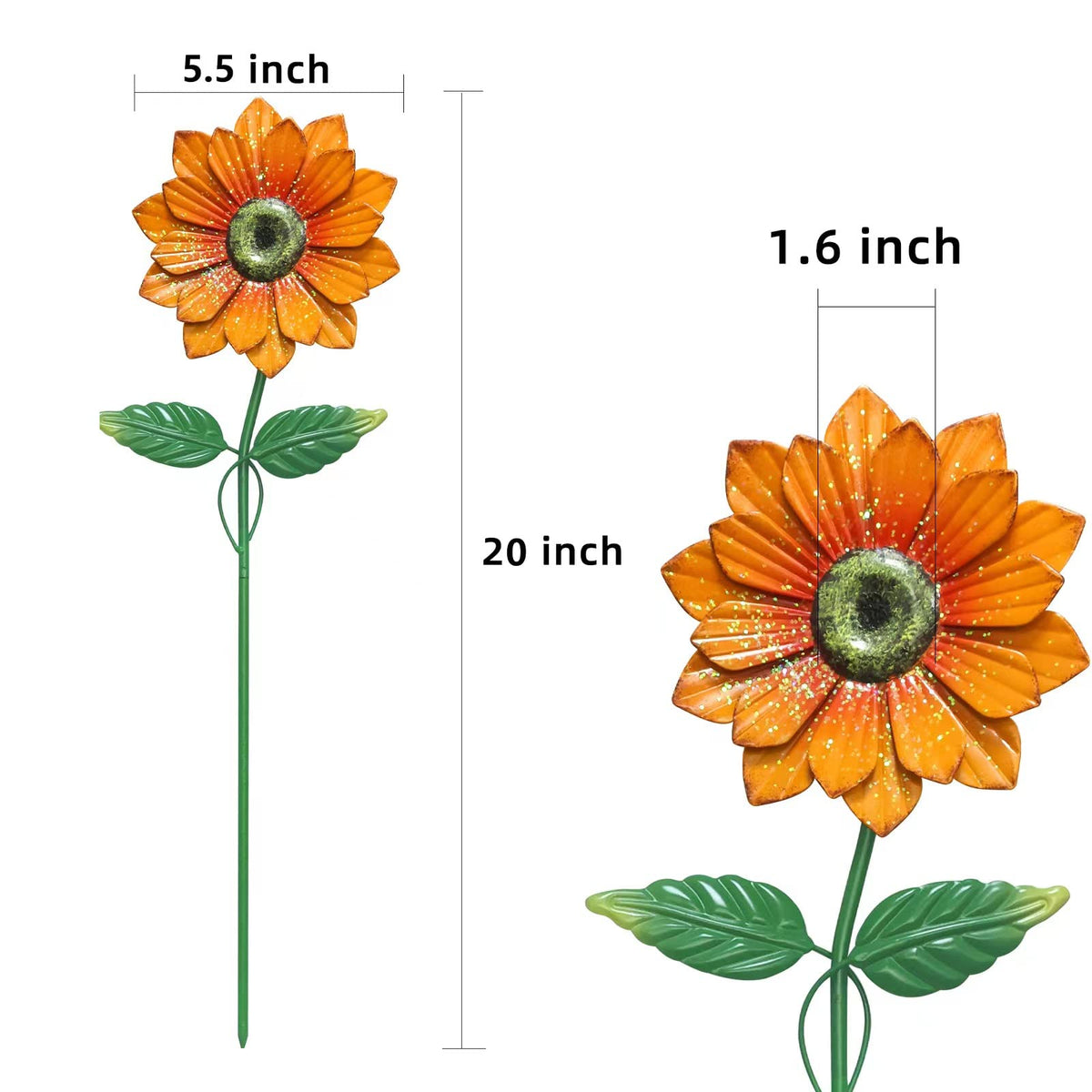 YEAHOME wind-moving flower stake showcases movement in breezy afternoons.