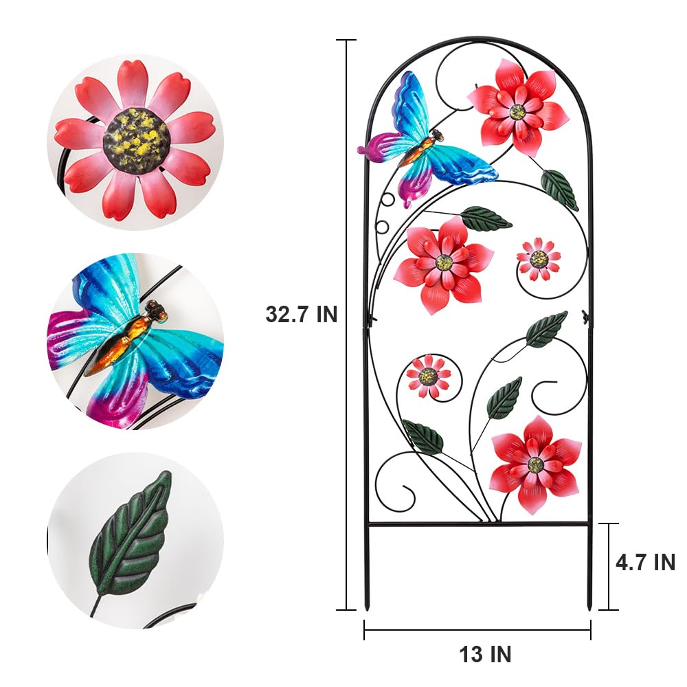 YEAHOME heavy-duty metal yard art withstands outdoor weather with durable presence.