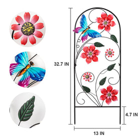 YEAHOME heavy-duty metal yard art withstands outdoor weather with durable presence.