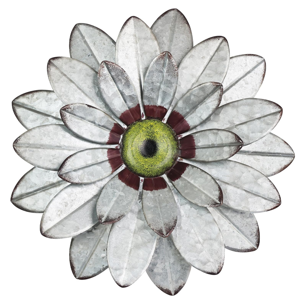 YEAHOME metal flower wall decor closeup petals highlights intricate craftsmanship for eye-catching bedroom accents.