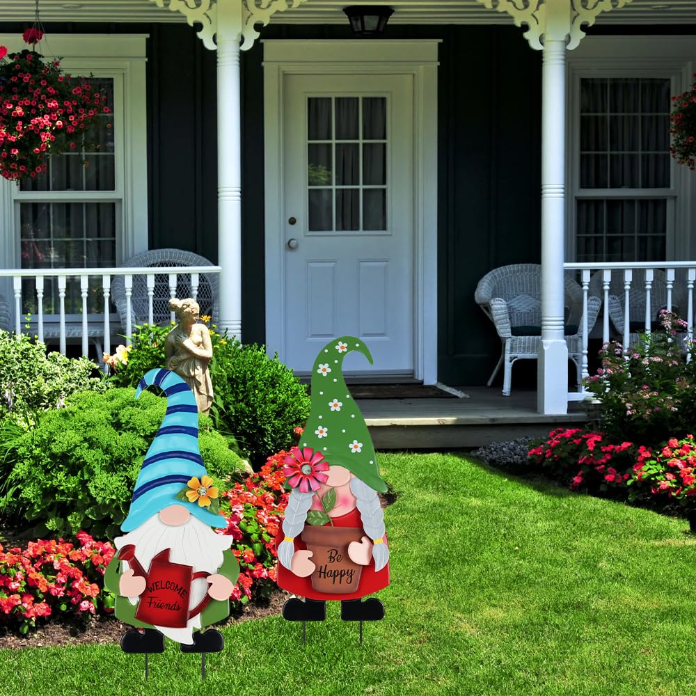 YEAHOME durable garden stake brings vibrant color to outdoor spaces