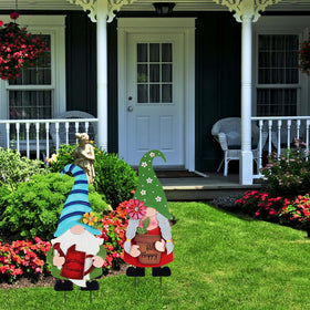 YEAHOME durable garden stake brings vibrant color to outdoor spaces