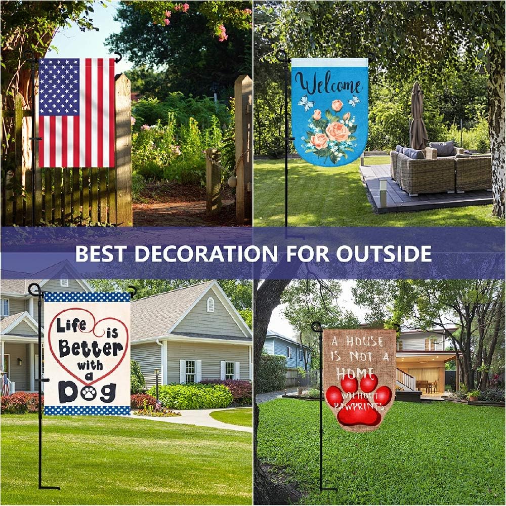 YEAHOME outdoor-flag-display-wind-proof demonstrates versatile garden decoration.