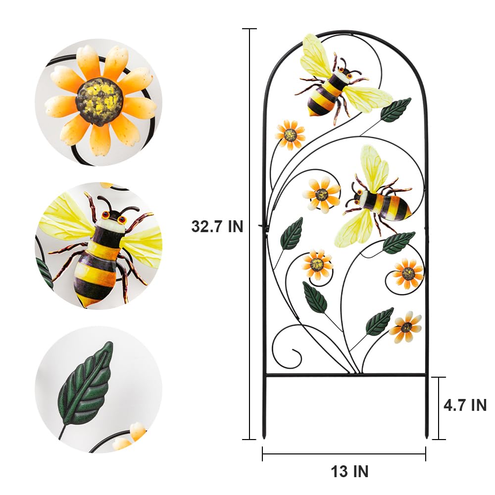 YEAHOME vibrant garden decor placed in lawn adds spring-inspired color and charm.