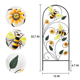 YEAHOME vibrant garden decor placed in lawn adds spring-inspired color and charm.