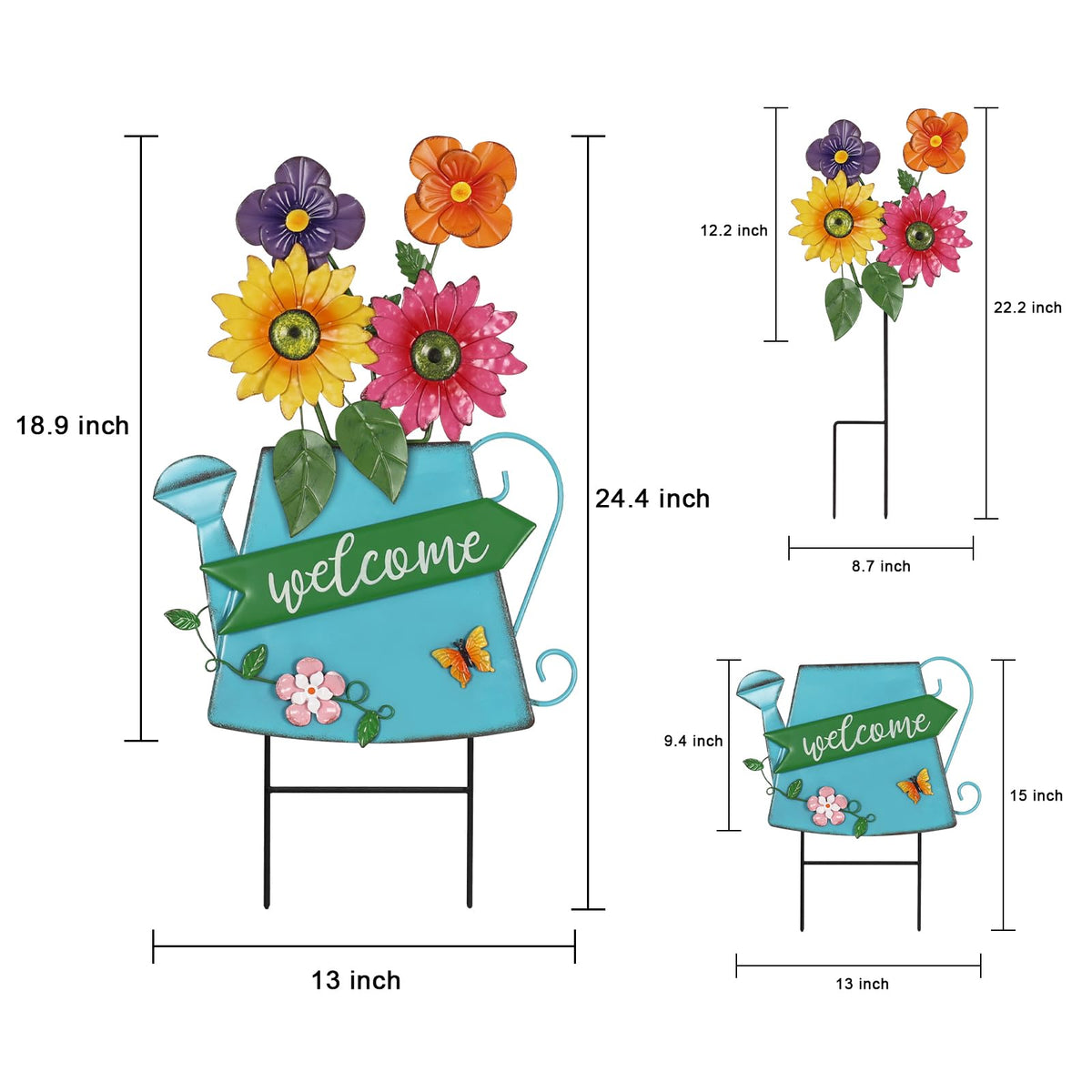 YEAHOME spring decor stake displayed among greenery for seasonal charm.