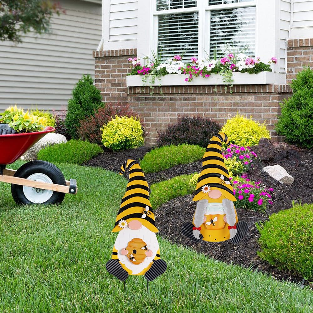 YEAHOME spring garden stake showcases vivid colors for curb appeal