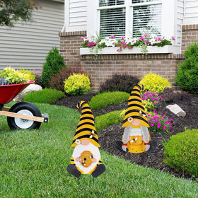 YEAHOME spring garden stake showcases vivid colors for curb appeal