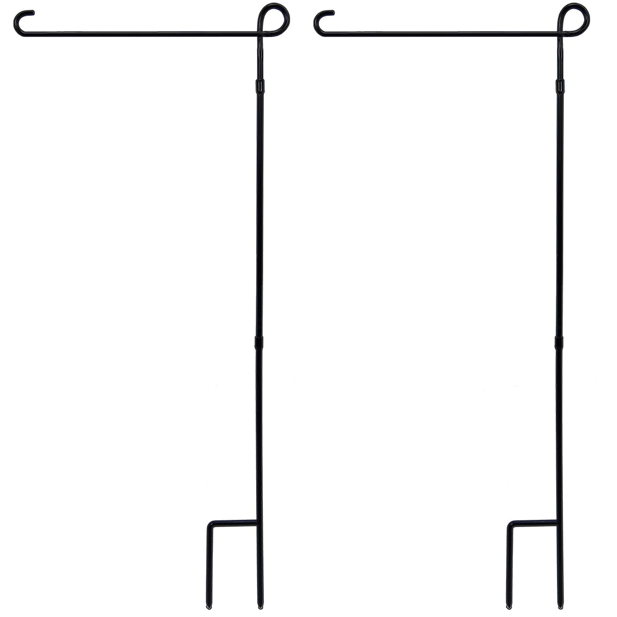 YEAHOME flag stand sturdy base keeps garden flags upright in windy weather.