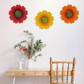 YEAHOME Sunflower Wall Decor 9-inch back hanging hook enables easy mounting.
