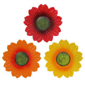 YEAHOME Sunflower Wall Decor 9-inch front view with vibrant petals for warm indoor spaces.