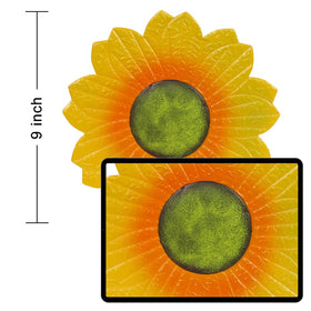 YEAHOME Sunflower Wall Decor 9-inch side view showing layered petals for depth.
