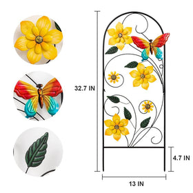 YEAHOME wall-mount garden art butterflies for indoor or outdoor use