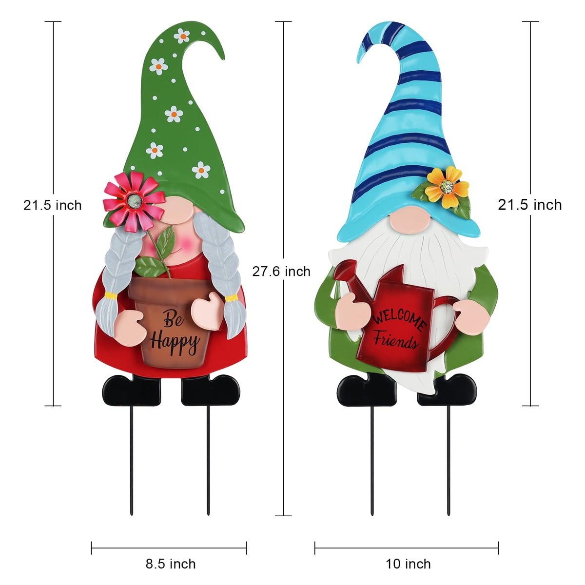 YEAHOME gnome yard stake brightens front porch with whimsical charm