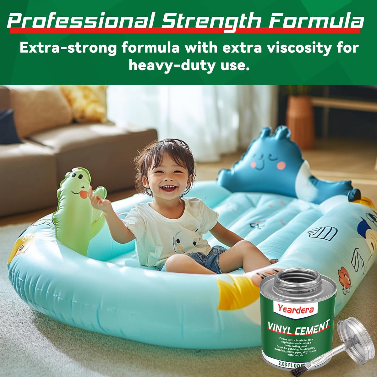 Yeardera durable, flexible bond forms after curing to withstand salt and chemicals.