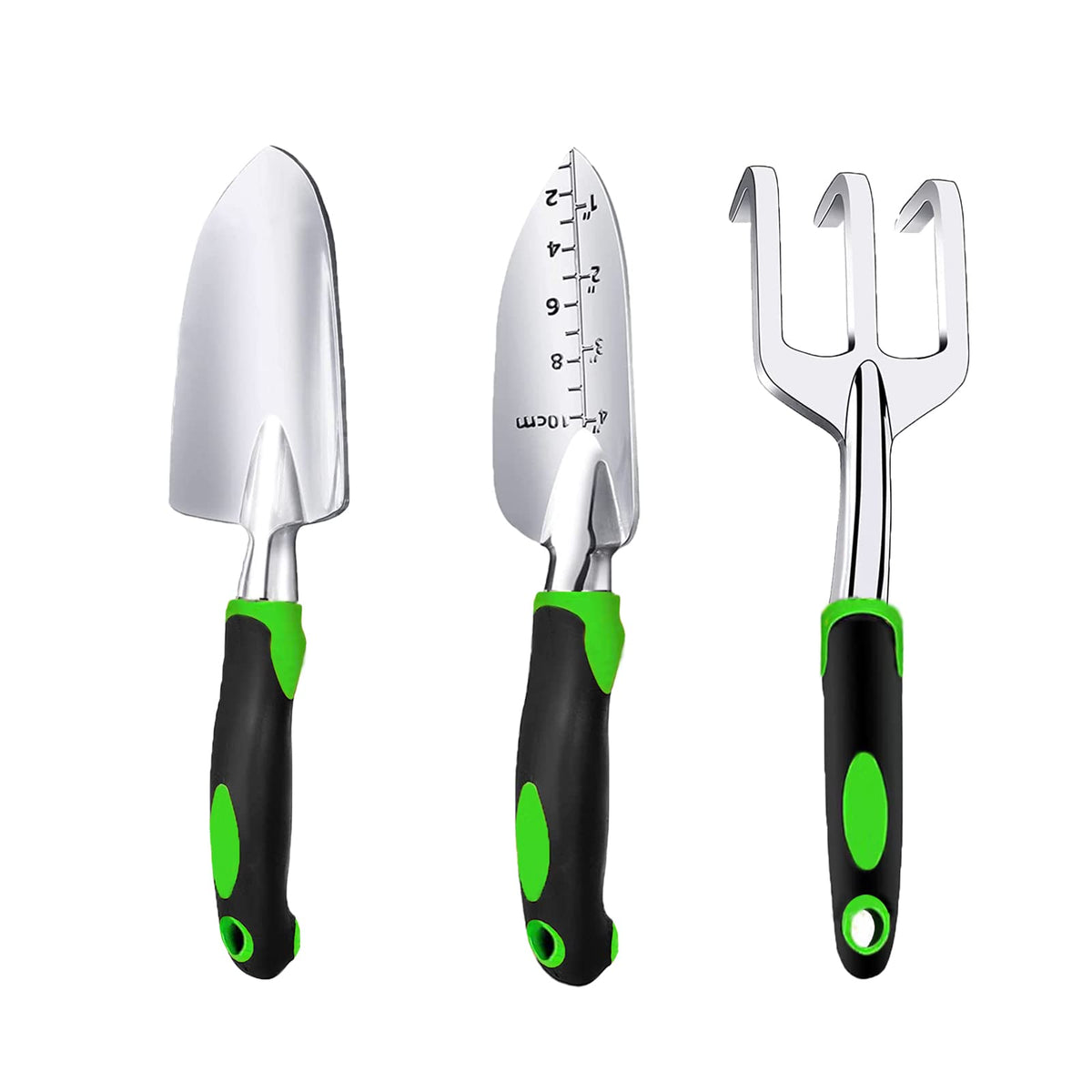 YEATOUNG garden tool set collection: versatile trio for planting, transplanting, and weeding
