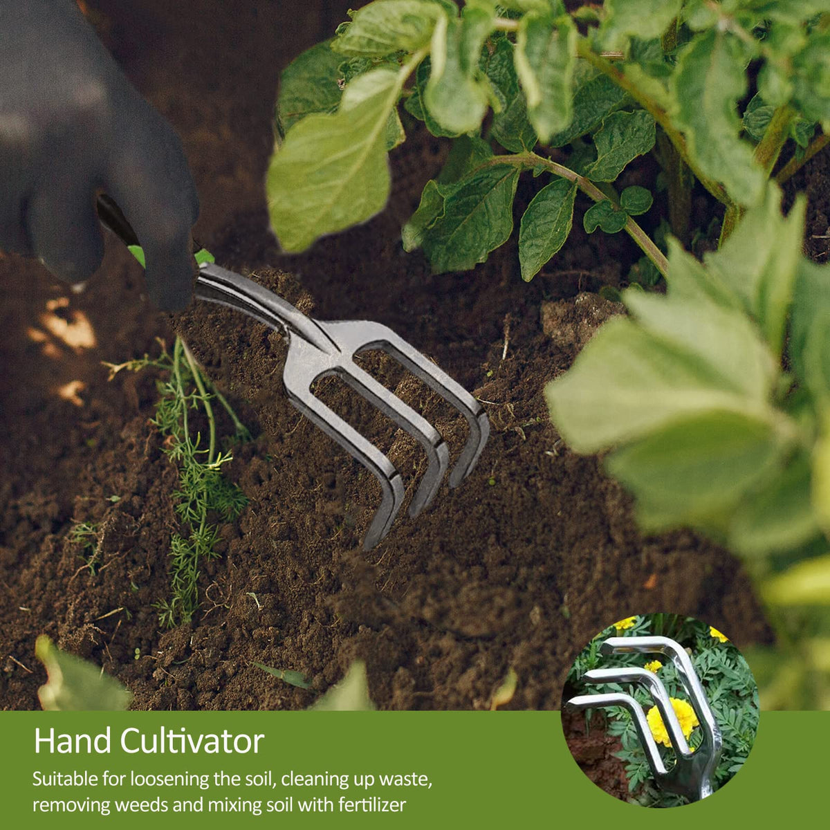 YEATOUNG transplant trowel: careful plant relocation and root protection