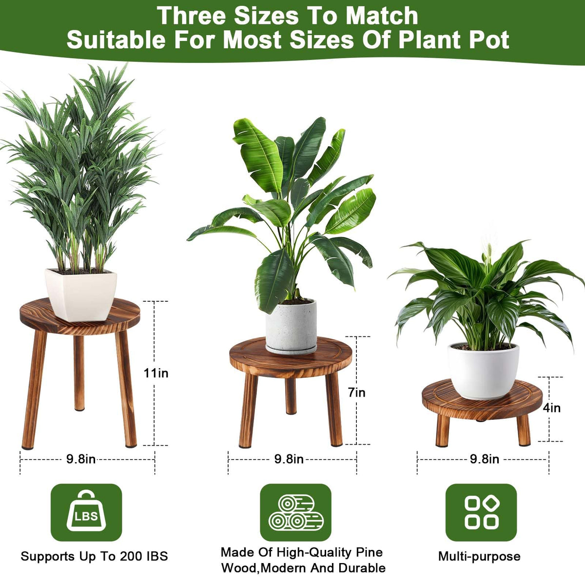 Yedcxup plant stand showing varied heights for layered indoor arrangements.