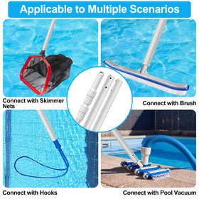 YEECHUN compatible with nets, brushes, rakes, and vacuum heads for versatile cleaning.