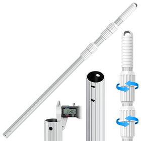YEECHUN pool pole fully extended for extended reach during cleaning