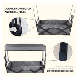 YEEDOIDO C2 canopy removed for easy transport and storage