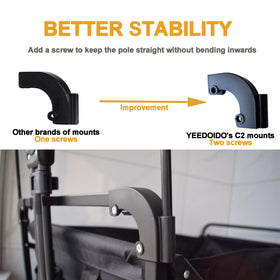 YEEDOIDO C2 corner mounts secure the canopy to the wagon frame