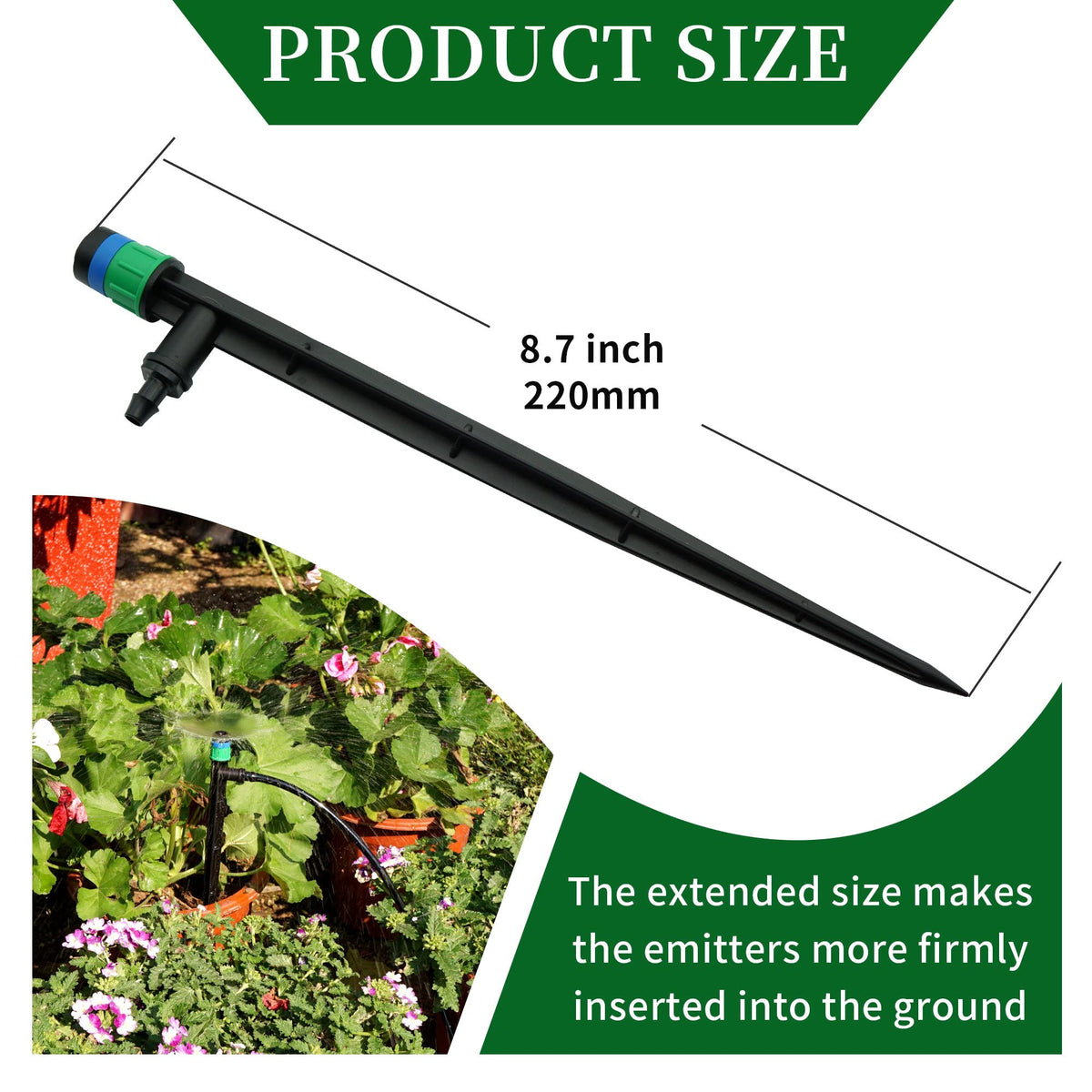 Yeedoox pressure compensated sprayer maintains steady flow across varying garden pressures.