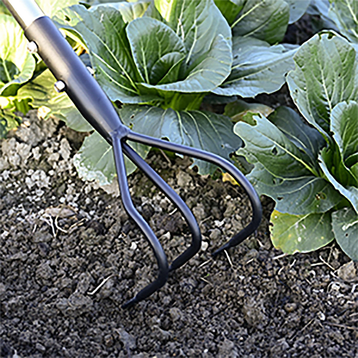 YEELOR extended-reach use across raised beds for efficient soil work