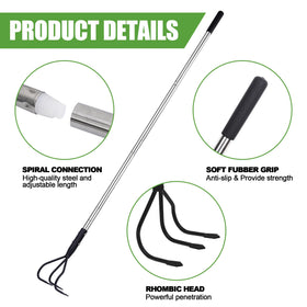 YEELOR sturdy steel frame provides stability during intensive garden work