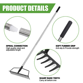 YEELOR adjustable handle with multiple joints for customizable length and easy storage.