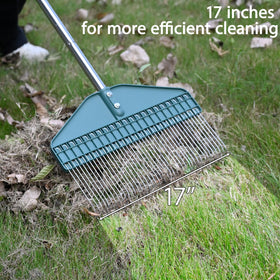 YEELOR adjustable stainless steel handle offers comfortable reach for gardens