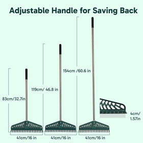 YEELOR extendable handle spanning 33 to 61 inches for comfortable cleaning height.