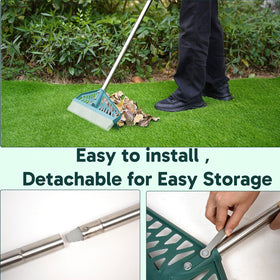 YEELOR rake features a sturdy stainless steel handle for lasting performance.