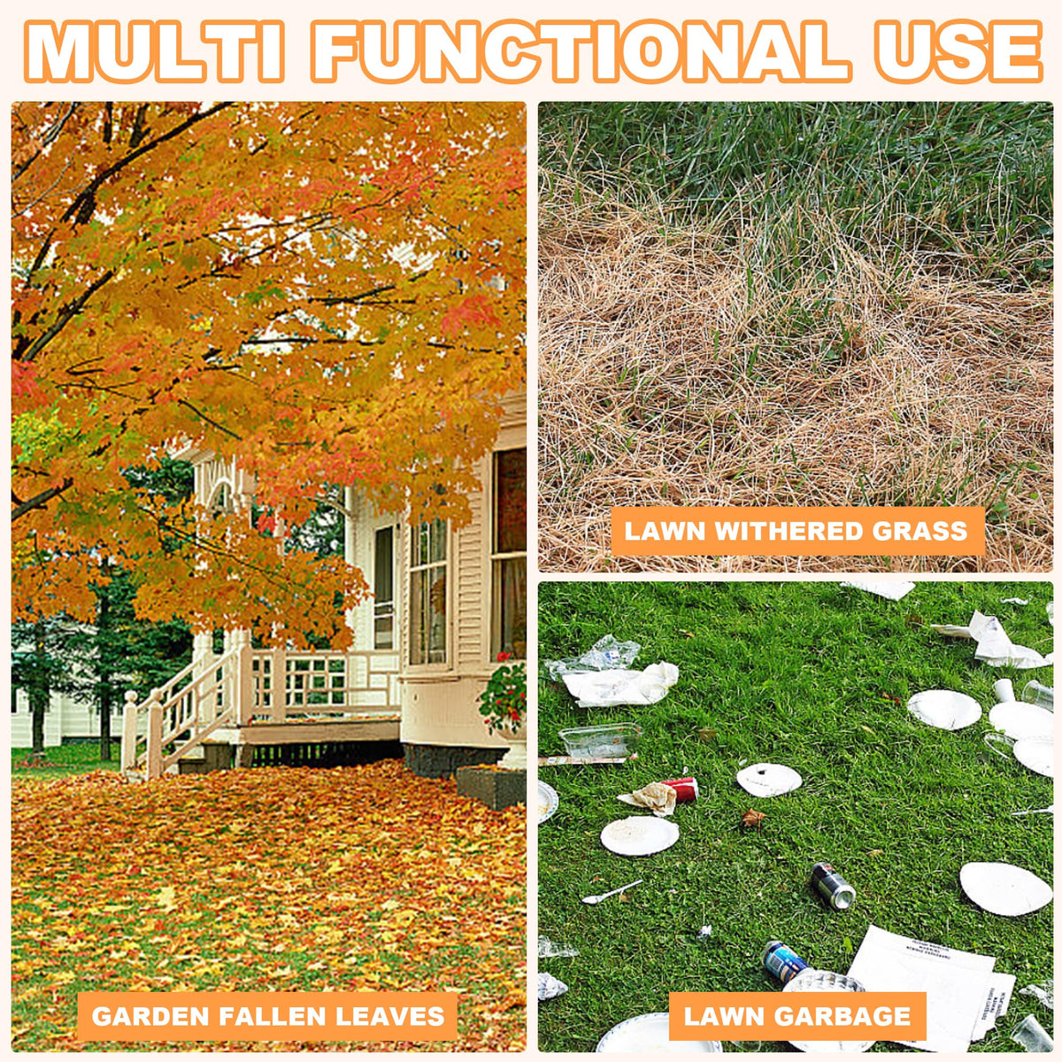 YEELOR suitable for cleaning leaves on roofs or tight gaps.