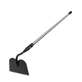 YEELOR garden hoe with long handle for easier digging and weeding in beds.