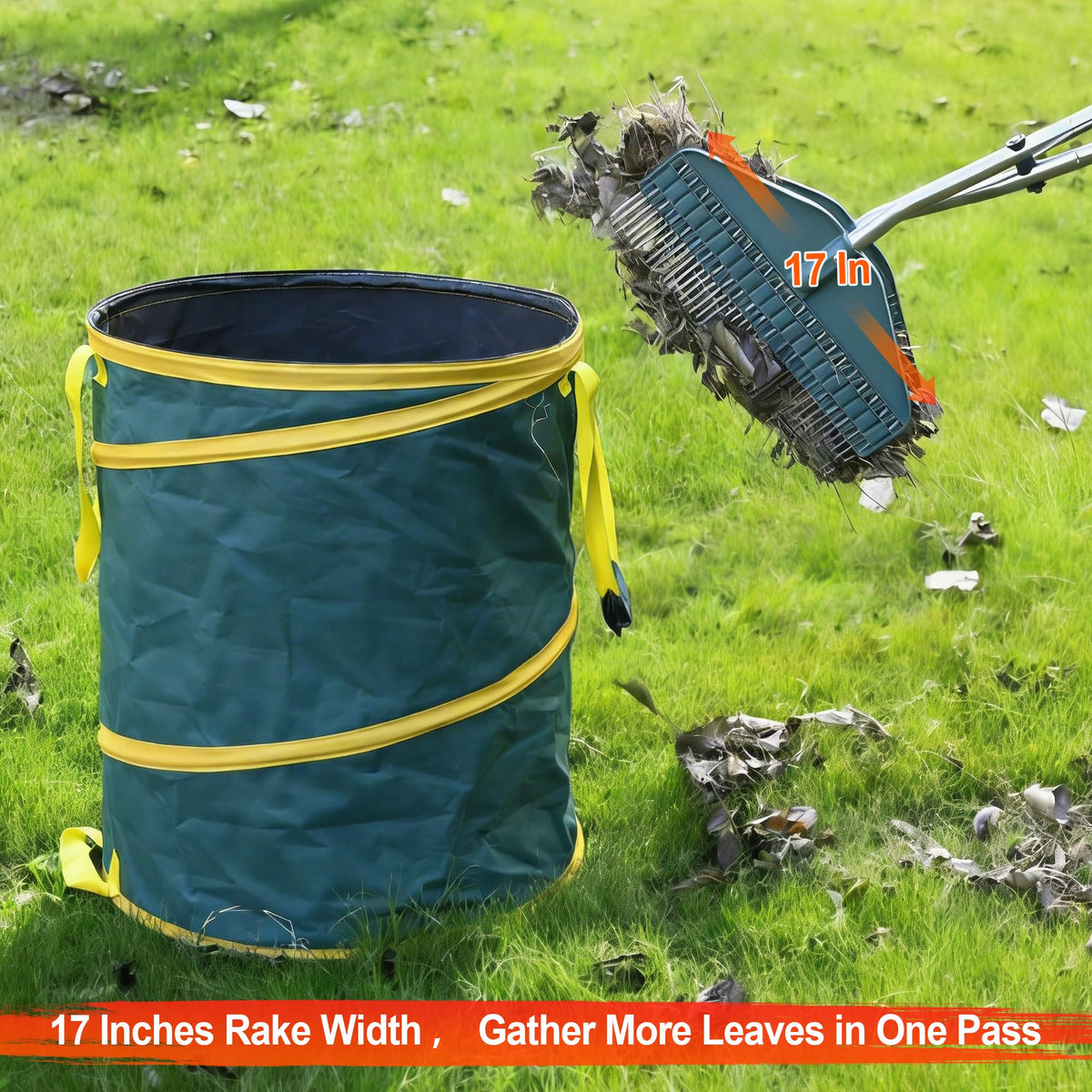 YEELOR Leaf Grabber uses rust-proof, durable stainless steel handle.