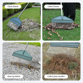 YEELOR self-cleaning design saves time when clearing leaves and thatch