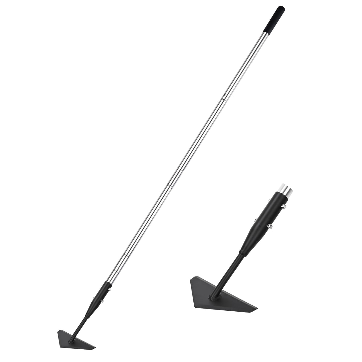 YEELOR triangle garden hoe with triangular blade designed for precise weed removal